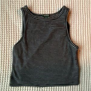 Wild Fable Black and White Tank Top